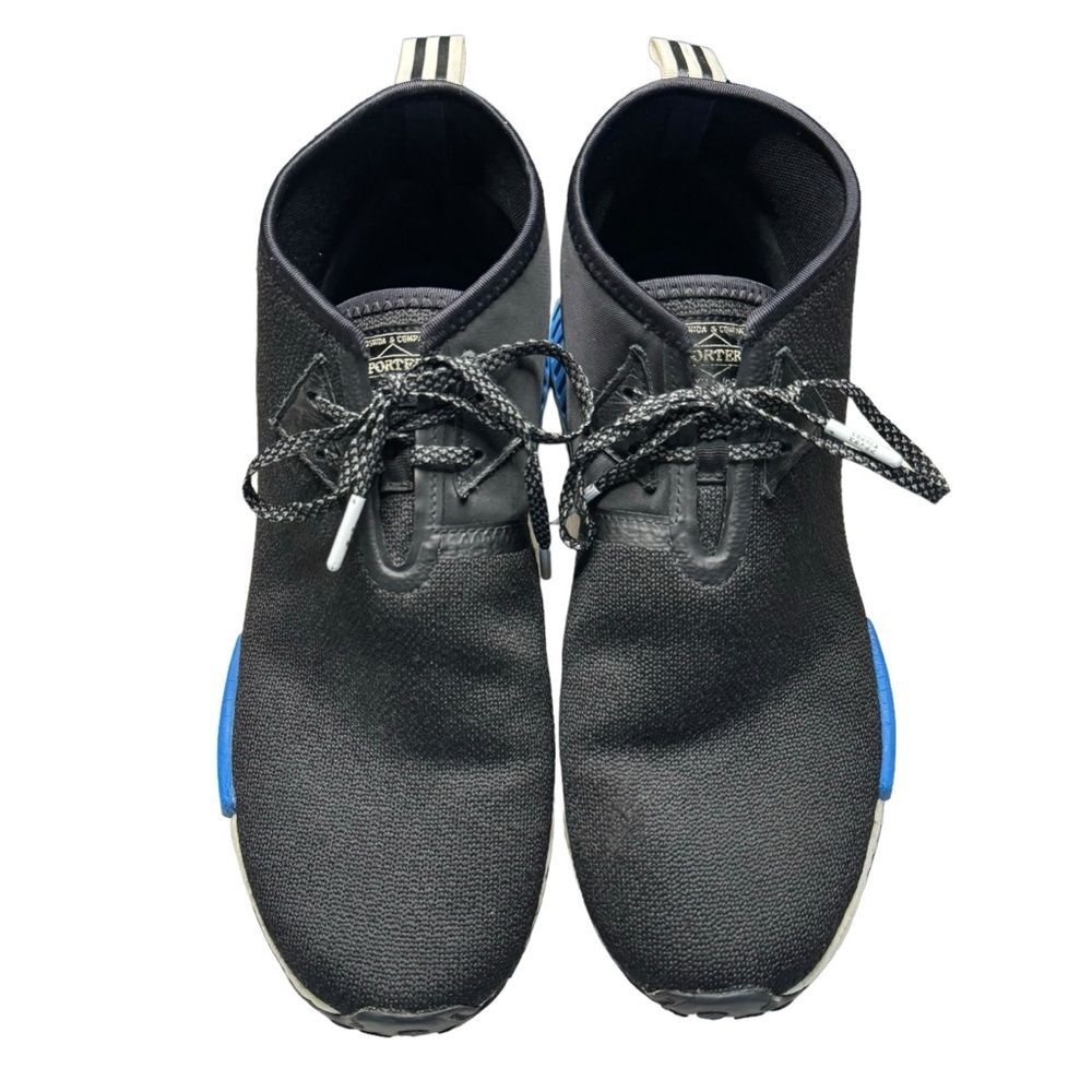 Adidas NMD x Porter Black/Royal Blue CP9718 Lace Up Sneakers Size 11 - Picture 2 of 9
